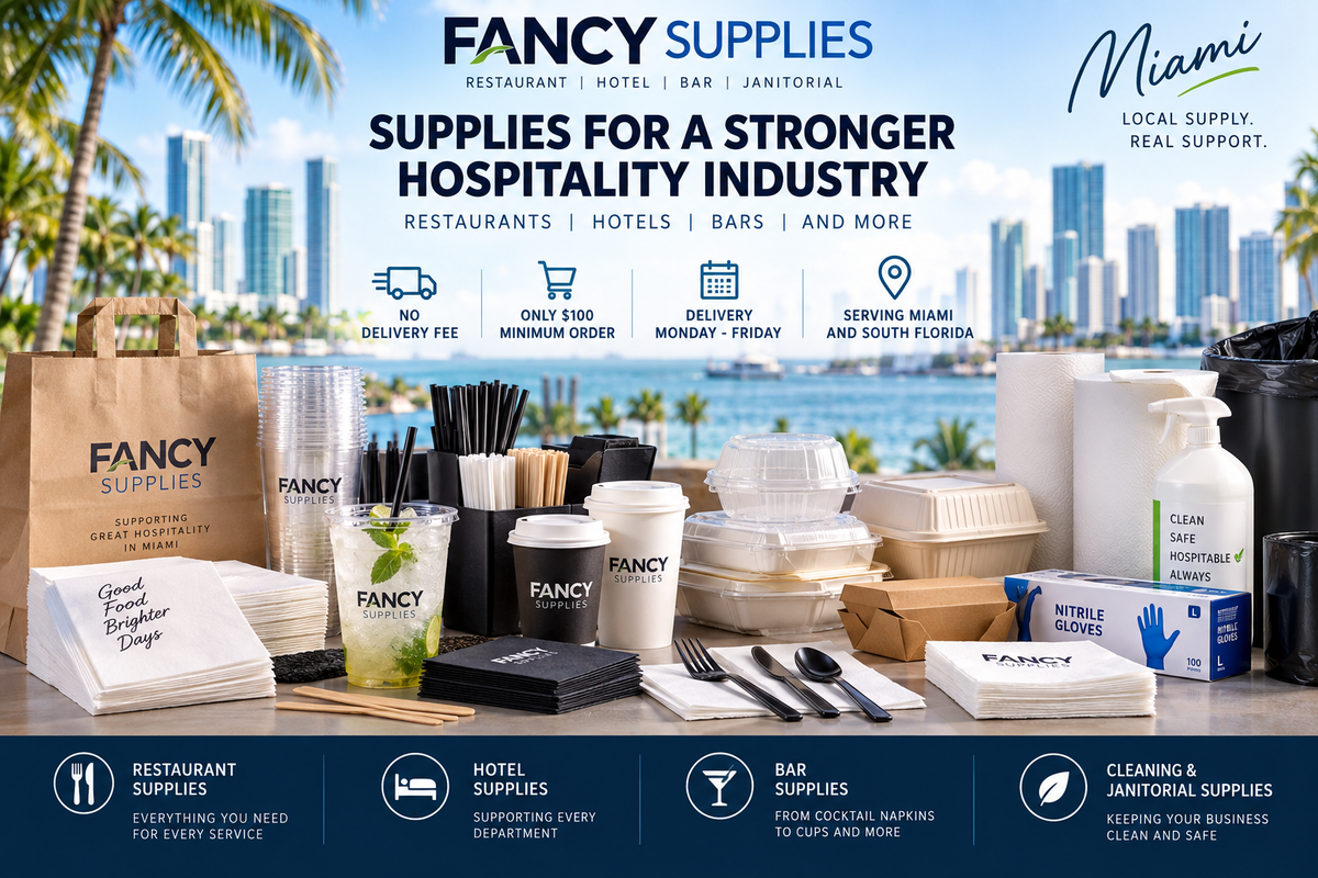 Restaurant, Hotel & Bar Supplies in Miami: Your Local Hospitality Supplier