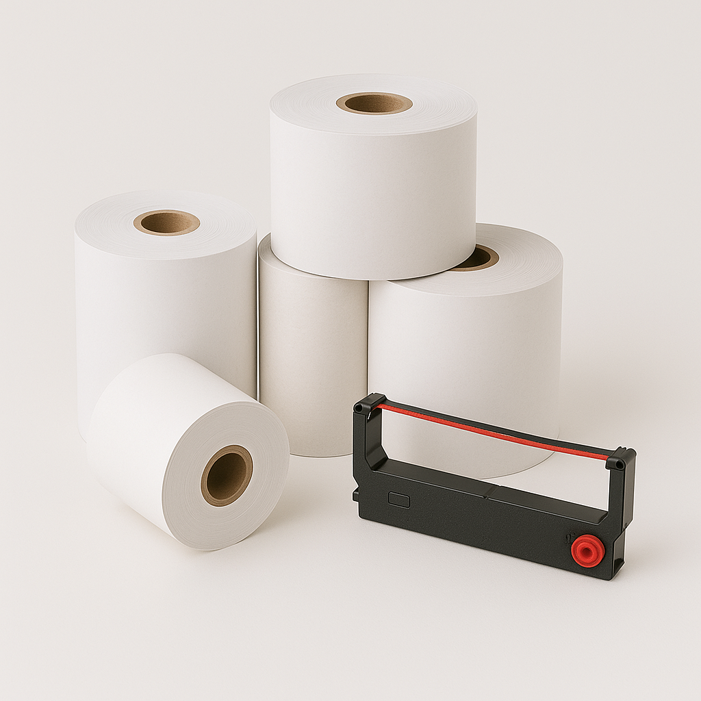Receipt Paper & Ribbons