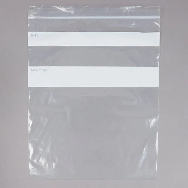 10" x 12" Standard Weight One Gallon Seal Top Bags - 250/Case