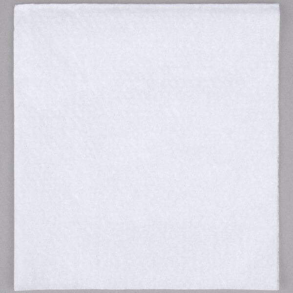 10" x 12" White 1-Ply 1/4 Fold Luncheon Napkin - 6,000/Case