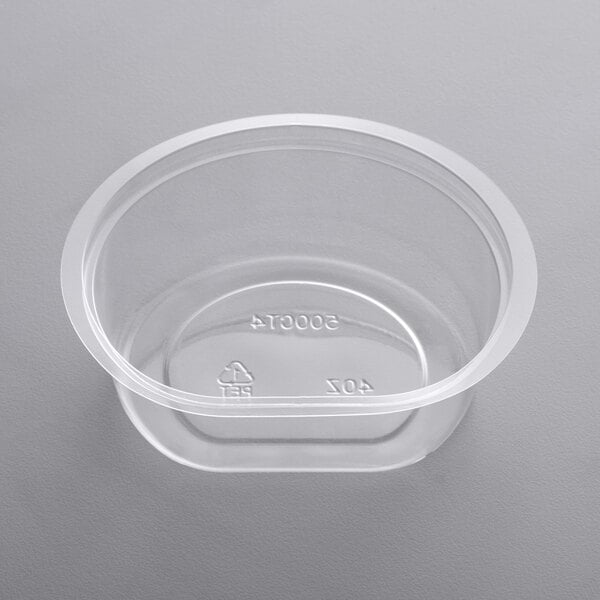 4 oz. Clear PET Plastic Parfait Insert - 1,000/Case