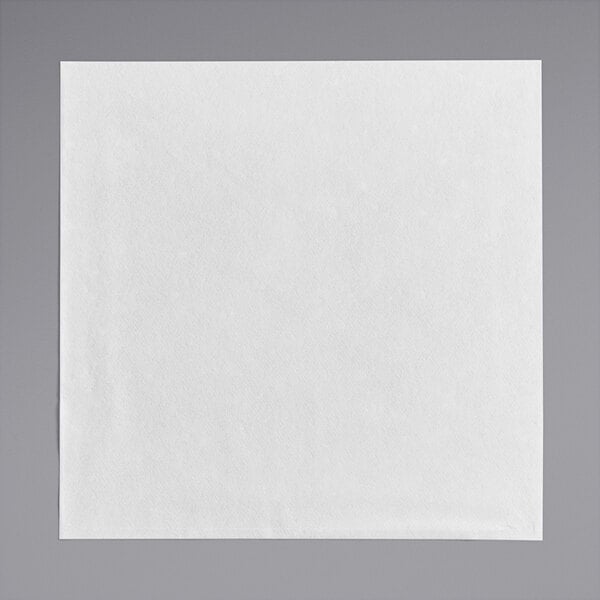 16" x 16" White Flat Pack Linen-Like Napkin - 1000/Case
