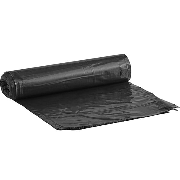 40" x 46" 1.5 Mil Black 45 Gallon Trash Bag /Can Liner - 100/Case