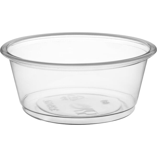 3.5 oz. Clear Plastic Souffle Cups / Portion Cups - 2500/Case