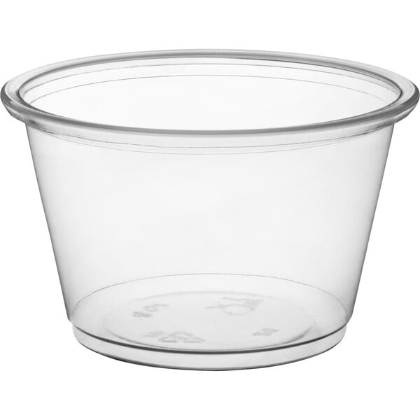 4 oz. Clear Plastic Souffle Cups / Portion Cups - 2500/Case