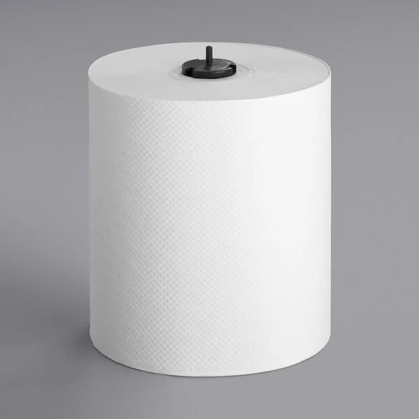 Took Universal Matic White 1-Ply Paper Towel Roll H1  290089, 700 Feet / Roll - 6/Case