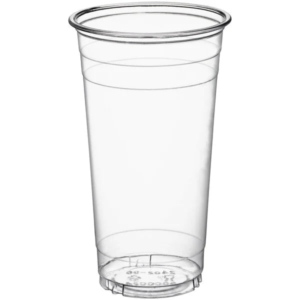 24 oz. Clear PET Plastic Cold Cups - 600/Case