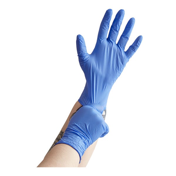 Small Blue Nitrile Blend Gloves - 1000/Case