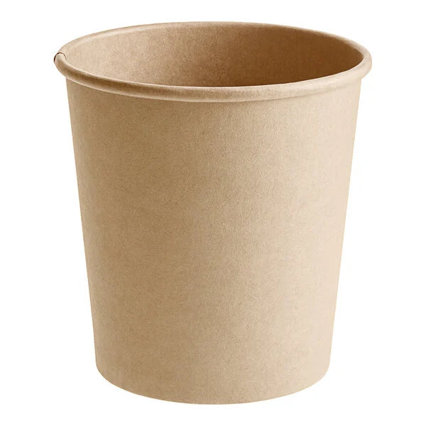 16 oz. Kraft Paper Round Food Soup Bowl - 500/Case