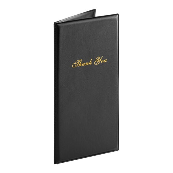 Black Guest Check Presenter - 12/Case