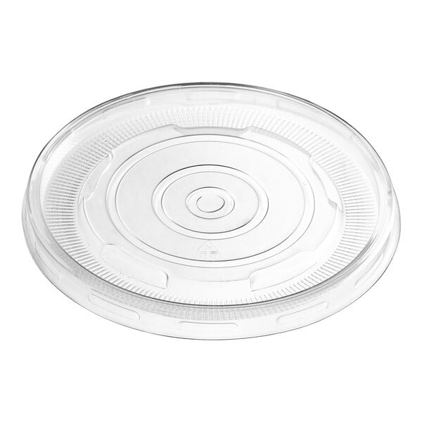 8 oz. Clear Round Dome Frozen Yogurt Lid With No Hole - 1000/Case