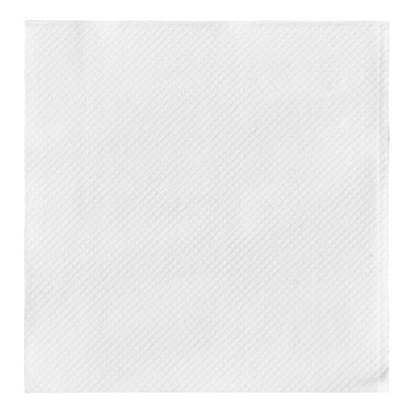9" x 9" White 1-Ply Beverage Napkins - 4000/Case