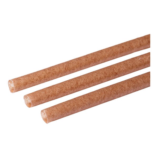 8.26" Black Standard Agave Unwrapped Straws - 2000/Case