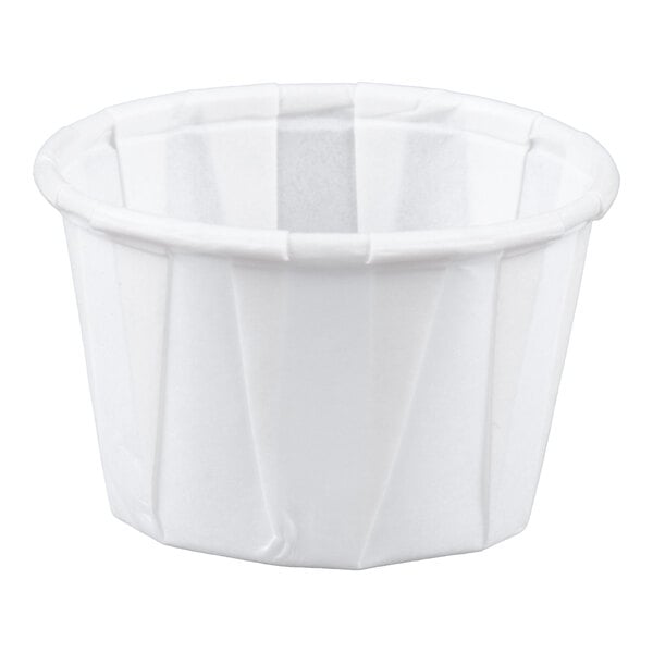 1 oz. White Paper Souffle / Portion Cup - 5,000/Case
