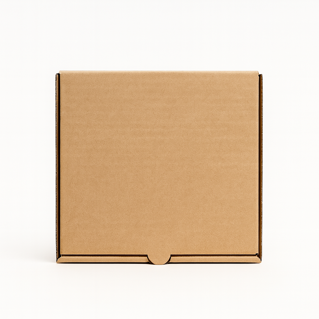 12" x 12" x 1 7/8” Kraft Corrugated Plain Pizza Boxes - 50/Bundle