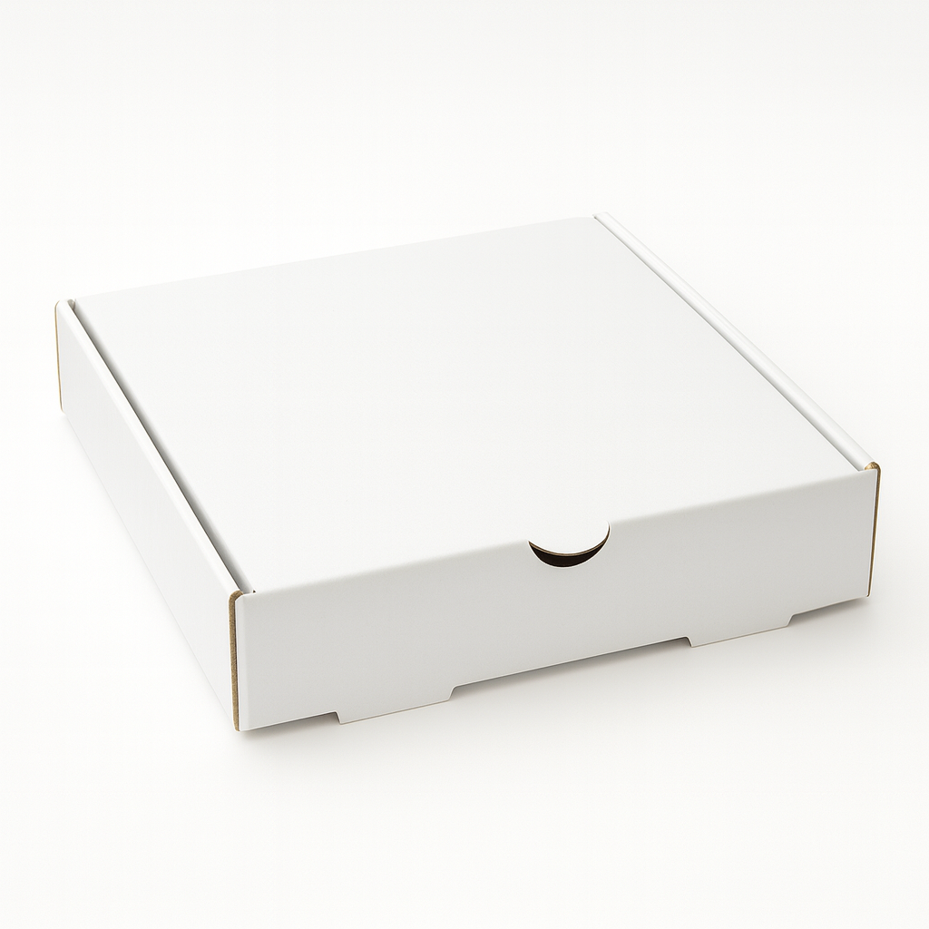 12" x 12" x 1 7/8” White Corrugated Plain Pizza Boxes - 50/Bundle