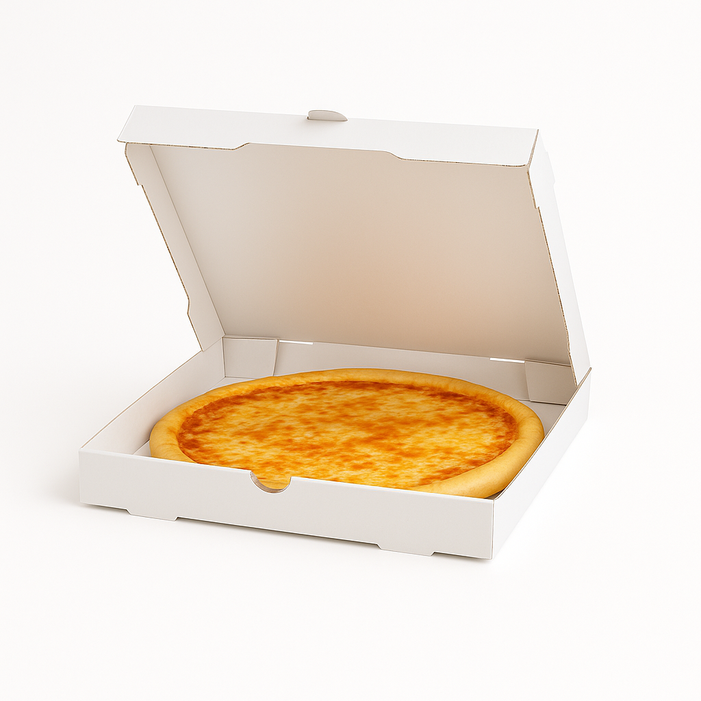 12" x 12" x 1 7/8” White Corrugated Plain Pizza Boxes - 50/Bundle